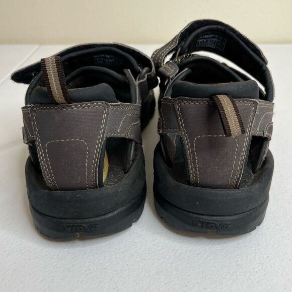Teva Forebay Fisherman Hiking Sandal Brown Leather Men Size 9 Slip On Sport Shoe main image 8